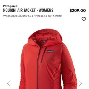 Houdini Air Jacket NWT